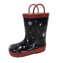 Botas de chuva de girafas de desenhos animados infantis